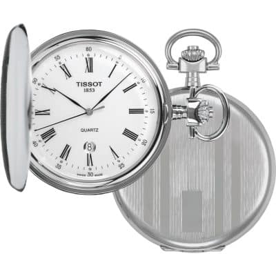 TISSOT SAVONETTE AVEC CHINE EN ACIER MOUVEMENT A QUARTZ