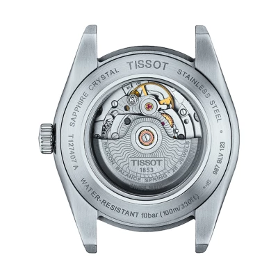 MONTRE TISSOT GENTLEMAN POWERMATIC 80 SILICIUM CADRAN VERT BRACELET ACIER
