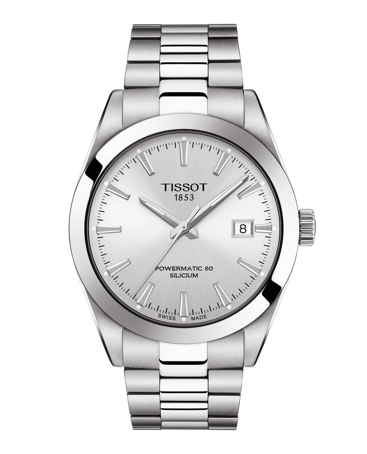 MONTRE TISSOT GENTLEMAN POWERMATIC 80 SILICIUM T1274071103100 MONTRE TISSOT GENTLEMAN POWERMATIC 80 SILICIUM ACIER INOXYDABLE CADRAN ARGENTE