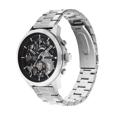 MONTRE TOMMY HILFIGER HENRI ACIER CADRAN NOIR