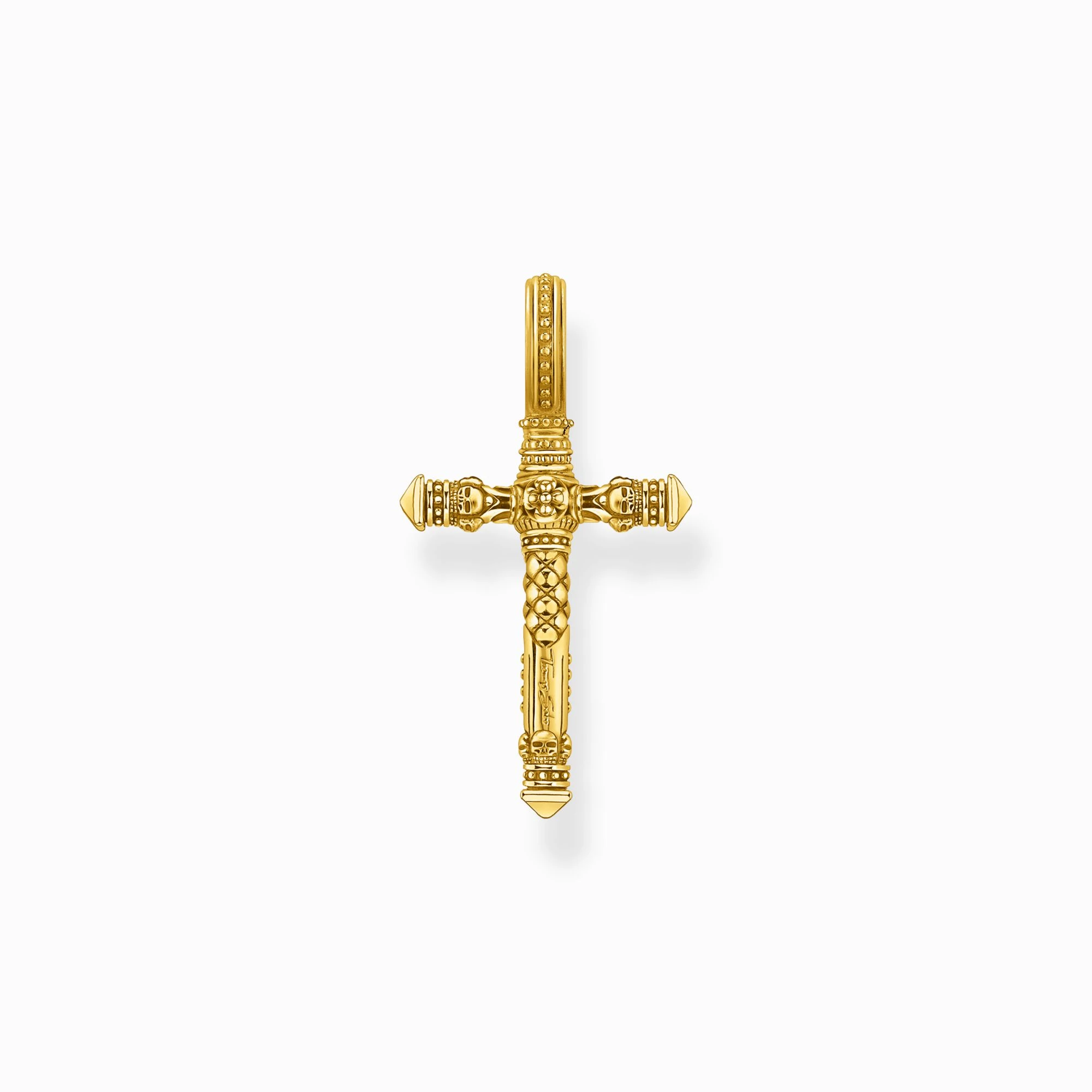 pendentif thomas sabo croix or rebel at heart homme