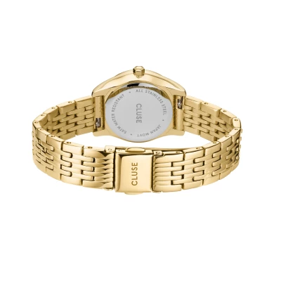 montre cluse feroce mini acier doré cadran blanc