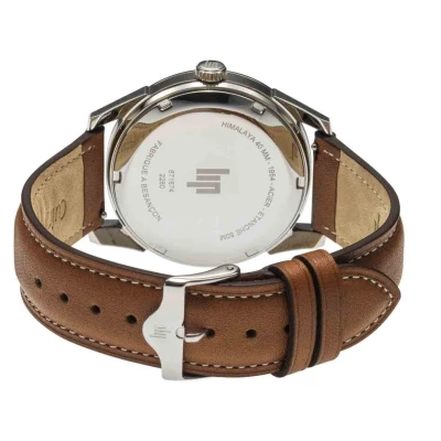 montre lip rallye chronographe braceelt cjuir gold cadran vert
