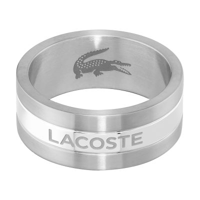 bague lacoste homme adventurer acier