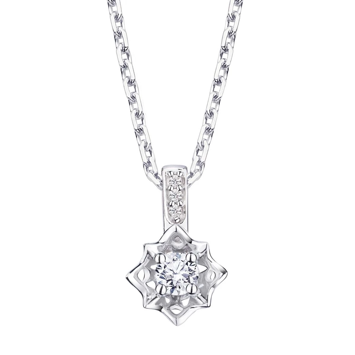 pendentif mauboussin ma reine d'amour n°1 or blanc et diamants
