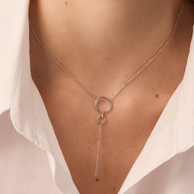 collier philring agatha argent femme long