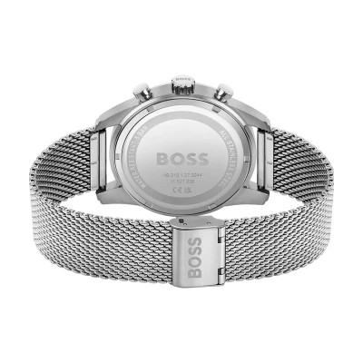 montre boss homme skymaster acier et cadran vert