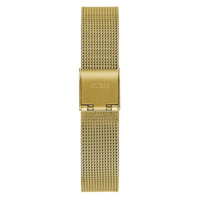 montre guess ladies dress melody acier doré bracelet maille milanaise