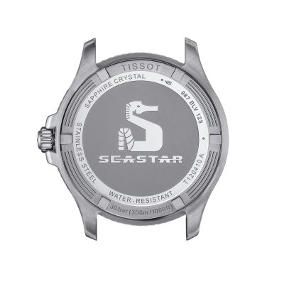 montre tissot seastar 1000 acier et noir cadran noir 30 atm quartz