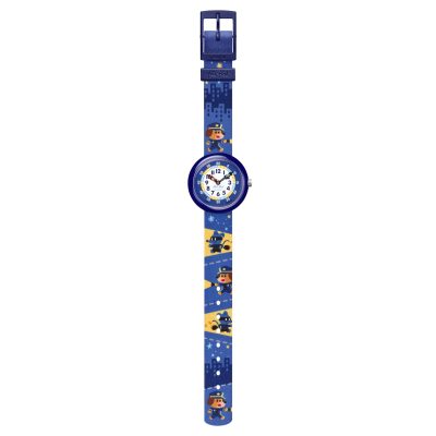 montre flik flak paws up enfant police bleu voleur
