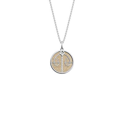 collier les georgettes balance finition argentée signe du zodiaque