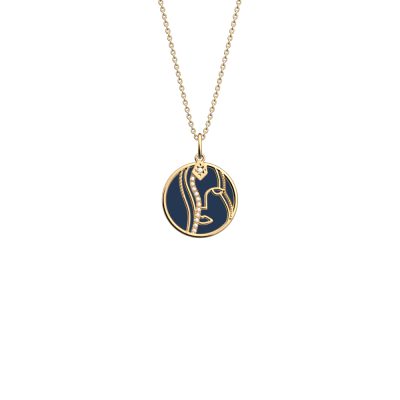 Collier les georgettes vierge finition dorée signe du zodiaque