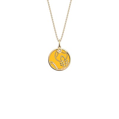 Collier les georgettes scorpion finition dorée signe zodiaque