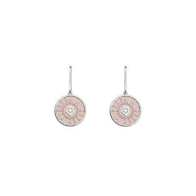 boucles d'oreilles les georgettes astrale finition argentée