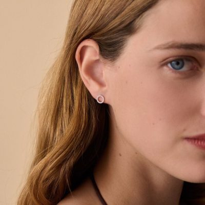 boucles d'oreilles puces rondou agatha argent