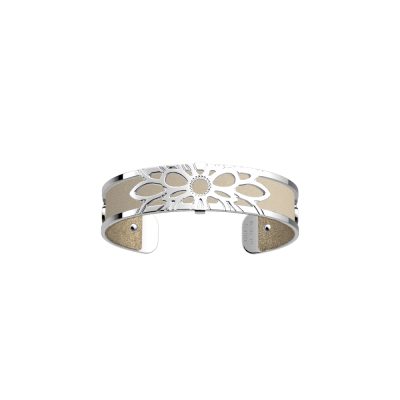 bracelet manchette les georgettes Dahlia 14 mm finition argentée