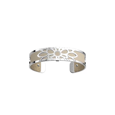 bracelet manchette les georgettes Dahlia 14 mm finition argentée