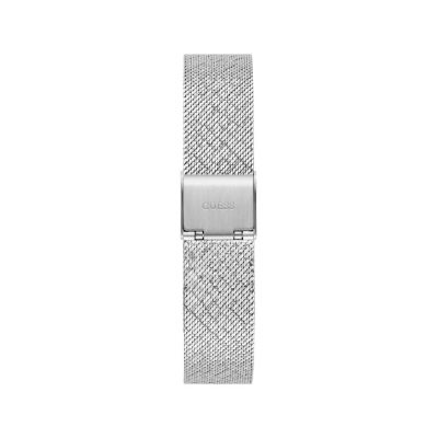 montre guess femme Boa acier bracelet maille milanaise lunette strassée