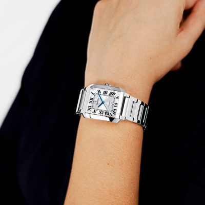 montre festina on the square acier cadran blanc femme