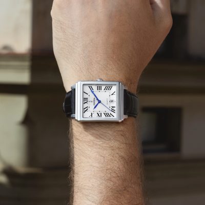 montre pour homme festina on the square acier et cuir noir cadran blanc quartz