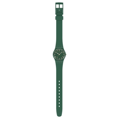 monttre swatch notes of pecan lady vert bracelet biosourcé vert foncé mat