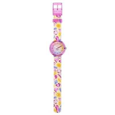 montre flik flak sparkling gemstones enfant pierres précieuses