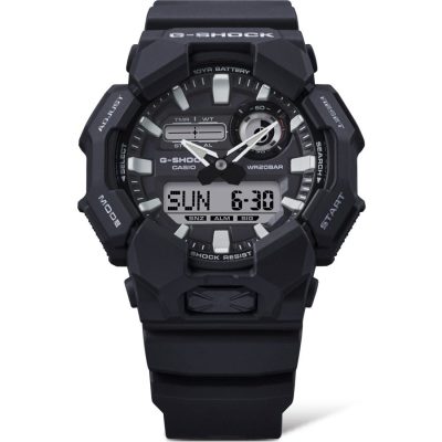 montre casio g shock Série GA-010 noire résine bio multifonction