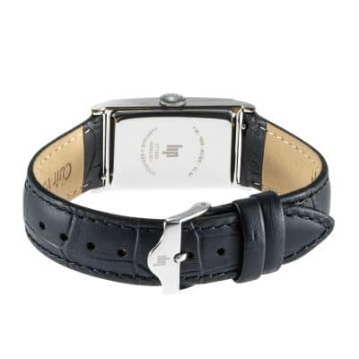 montre lip churchill-t18 acier et bracelet cuir noir quartz