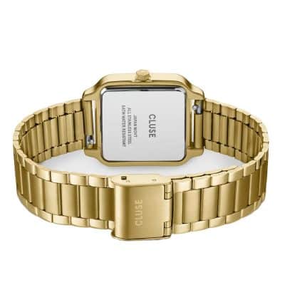 montre-cluse-collection-gracieuse-en-acier-et-pvd-dore cadran vert foncé