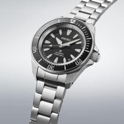 montre seiko prospex-automatique-samurai-cadran-noir acier