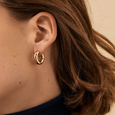 boucles d'oreilles agatha créoles léo doré femme