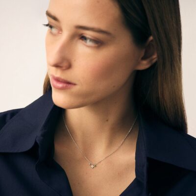 collier agatha beloved ras du cou fleur d'oxydes de zirconium