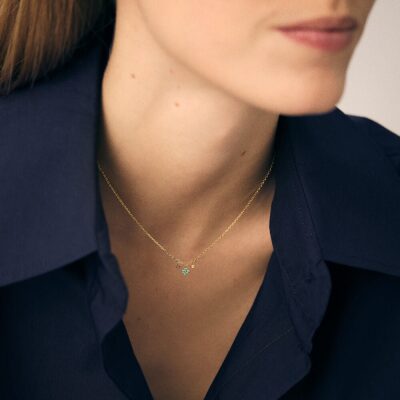 collier agatha ras du cou beloved multicolore doré fleurs oxydes vert bleu