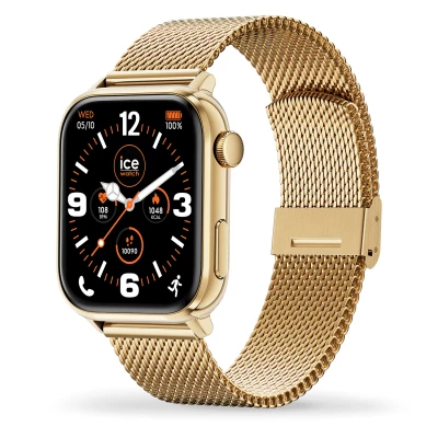 Montre ice watch -ice-smart-3.0-gold-milanese-1-78-amoled connectée strava