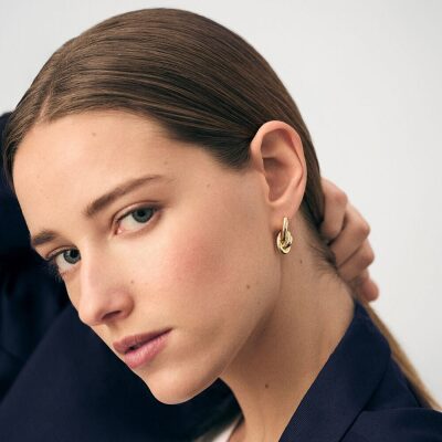 boucles d'oreilles agatha créoles loulou doré