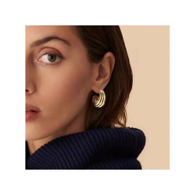 boucles d'oreilles agatha maria piombo en laiton doré