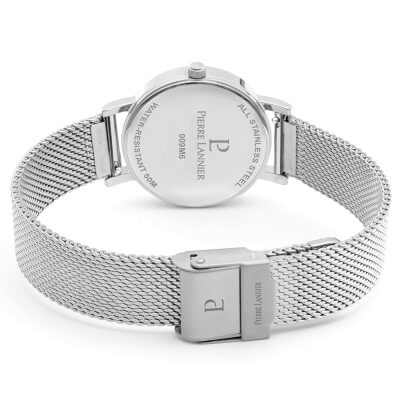montre pierre lannier femme multiples argent et vert bleu