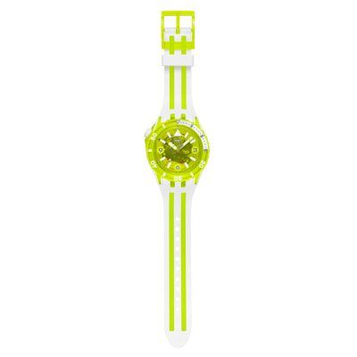 montre swatch scubaqua egg yolk jaune citron monyre de plongée