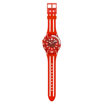 montre swatch scubaqua lion's mane plongée rouge