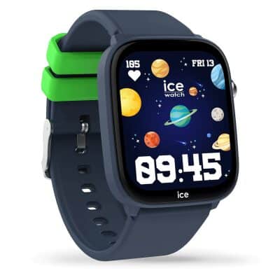montre ice watch ice smart junior 3-0-find-my-blue géolocalisable connectée enfant bleu et verte