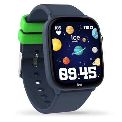 montre ice watch ice smart junior 3-0-find-my-blue géolocalisable connectée enfant bleu et verte