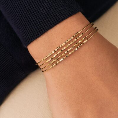 bracelet agatha manchette creobill doré laiton doré
