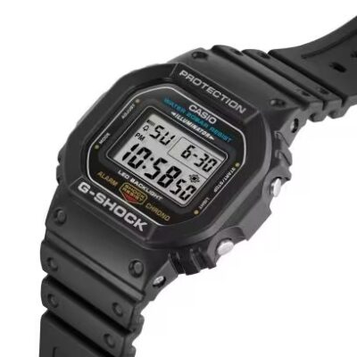montre casio numérique serie 5600 noire digitale résine
