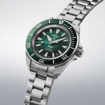 montre seiko homme-prospex padi acier-automatique-divers-samurai-verte-padi 200 M