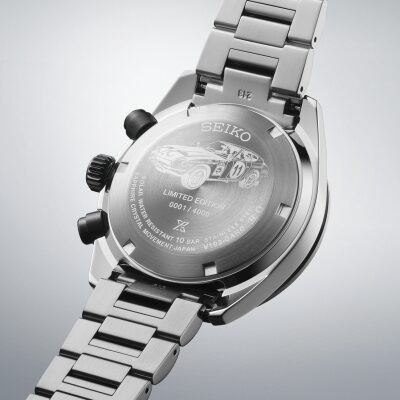 montre seiko prospex solar speedtimer Solar Chronograph Datsun 400 exemplaires monde gravée quartz 41.4 mm
