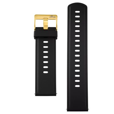 montre lotus smartwatch connectée acier doré et maille milanaise noire 45 mm Bluetooth