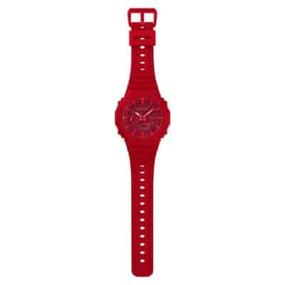 montre casio g shock ga 2100 serie rouge robuste urban outdoor 20 bar