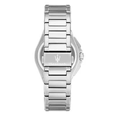 montre maserati velocità chronographe acier et bleu diamètre 41 mm mouvement quartz