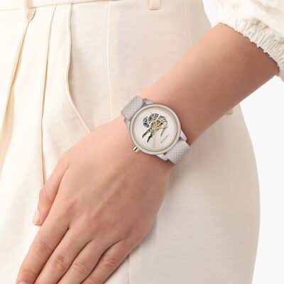 montre lacoste femme mouvement automatique L 12.12 argenté 38 mm