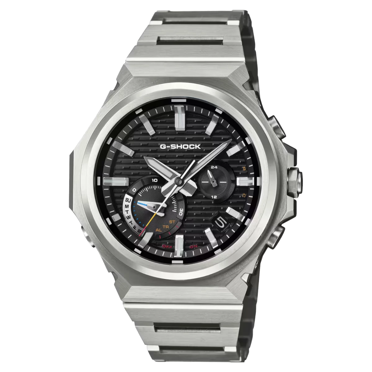 montre casio g shock pro G steel GST B1000 serie acier et noir blueetooth etanche 20 bar